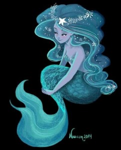 cartoon mermaid via roberta eastwood